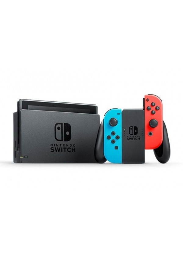 Console Nintendo Switch Joy-Con Rouge & Bleu Neon Modèle 2019 HAC-001(-01) - Mario Kart 8 Bundle